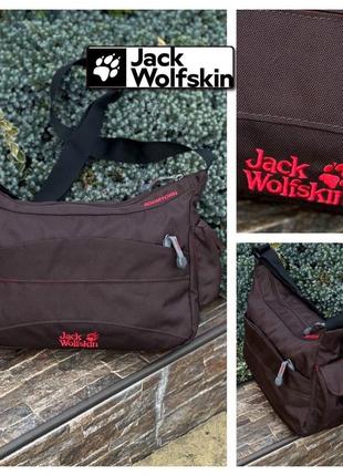 Jack wolfskin стильна містка сумка кросбоді месенджер через плече оригінал