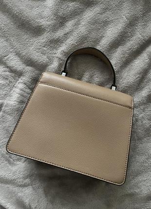 Красивая сумочка dkny elissa top handle leather satchel, оригинал из сша6 фото