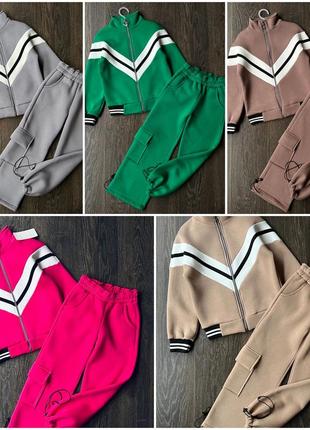 Стильний теплий костюм для дівчинки