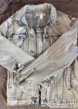 Джинсова куртка h&m -relaxed x coachella лімітована серія8 фото