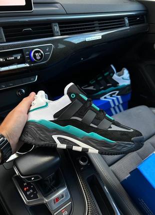 Чоловічі кросівки adidas niteball hd black green4 фото