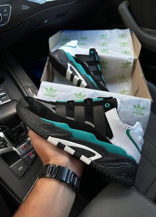 Чоловічі кросівки adidas niteball hd black green7 фото