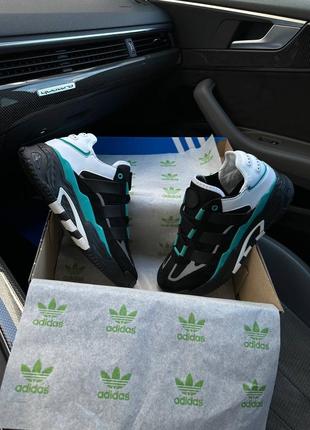 Чоловічі кросівки adidas niteball hd black green8 фото