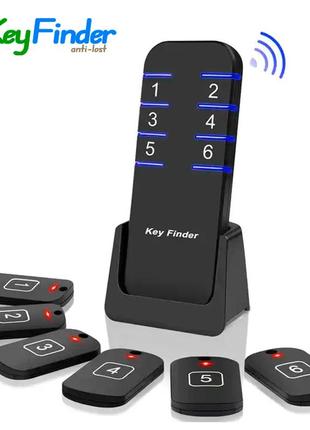 Набір трекерів bravo anti-lost alarm key finder 6 в 1 бездротовий 6e