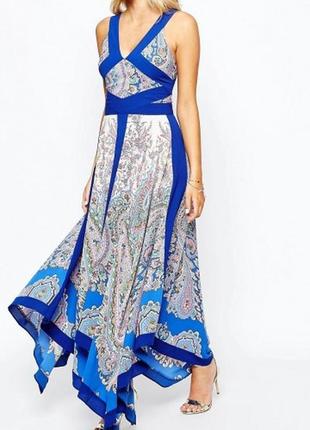Шикарна асиметрична комбінована максі сукня  oasis