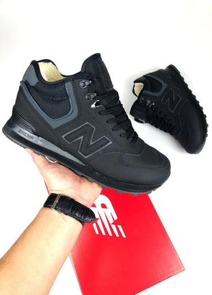 Мужские кроссовки с мехом new balance 574