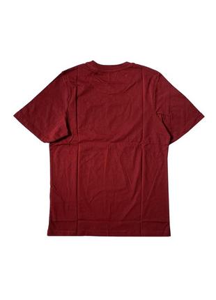 Бордовая футболка jack & jones с логотипом, 164 см3 фото