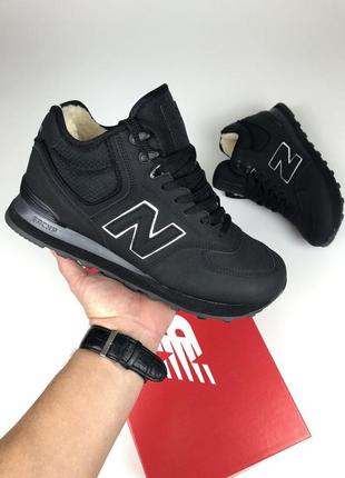Мужские кроссовки с мехом new balance 574