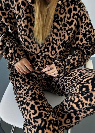 Пижама с принтом леопарда4 фото