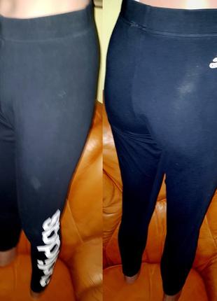 Черные лосины adidas m 40-42