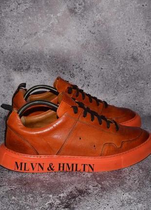Melvin & hamilton bally sneakers (мужские кожаные кроссовки кеды )