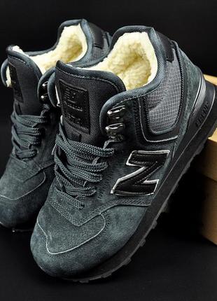 Підліткові зимові кросівки new balance 574 high унісекс3 фото