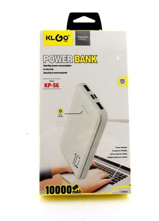 Зарядное устройство power bank klgo 10000 мh 10+