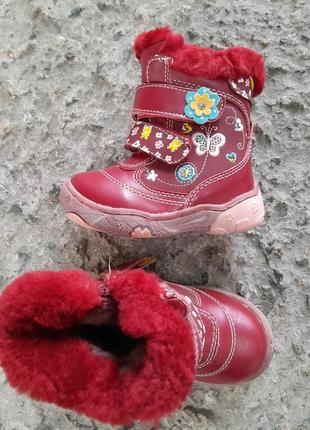 Ботинки зимние для девочки4 фото