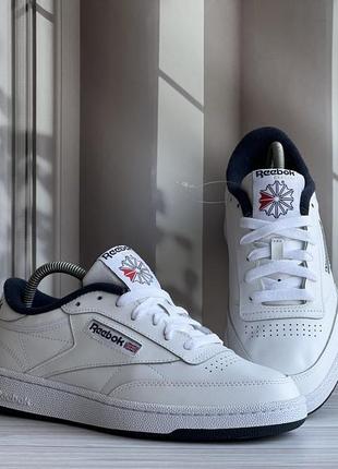 Reebok club оригінальні шкіряні стильні кросівки1 фото