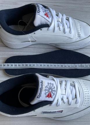 Reebok club оригінальні шкіряні стильні кросівки7 фото