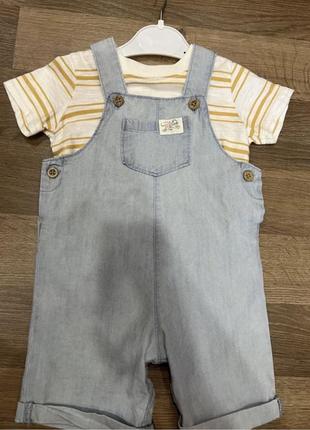 Комплект на мальчика carters 18m, комбинезон и футболка1 фото