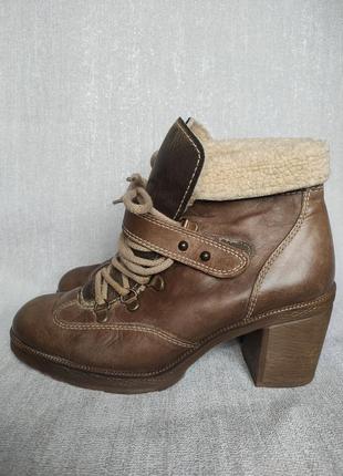 Стильные ботинки натуральная кожа gabor