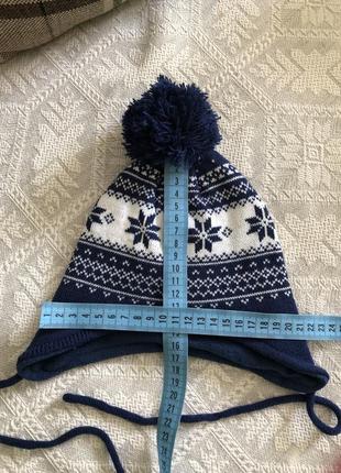 Нова шапка тепла зимова 43-45 см 6-12 міс ergee3 фото