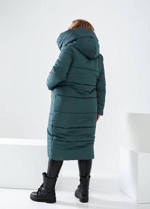 Жіноча зимова довга куртка,пуховик,пальто,женская зимняя длинная куртка,балонова куртка,стьобана куртка8 фото