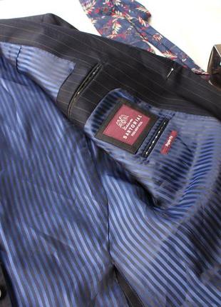 Брендовий піджак блейзер в смужку 100% вовна люкс якість від m&s6 фото