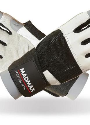 Рукавички для фітнесу madmax mfg-269 professional white l