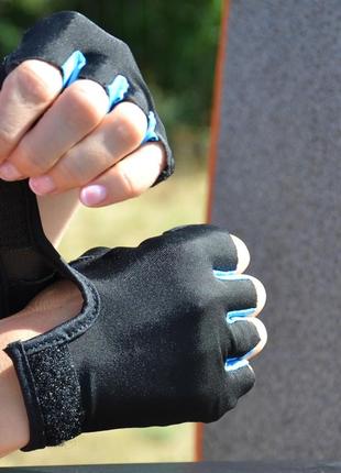 Перчатки для фитнеса и тяжелой атлетики madmax mfg-251 rainbow turquoise l7 фото