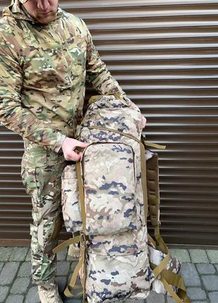 Тактический большой армейский рюкзак 120 литров мультикам2 фото
