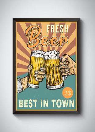 Постер пиво / beer / пивний плакат / пиво2 фото