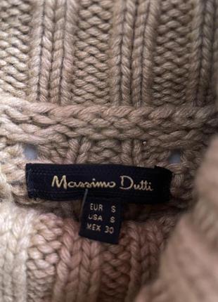 Теплый мирер крупной вязки от massimo dutti3 фото