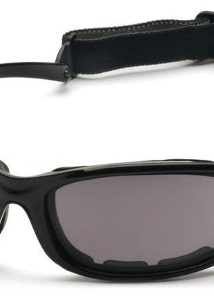 Защитные очки с поляризацией 2в1 pyramex pmxcel polarized (gray) anti-fog, серые