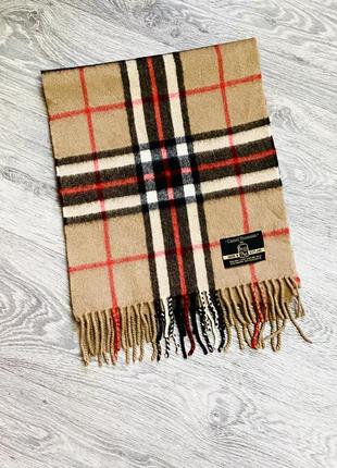 Вовняний шарф в стилі burberry