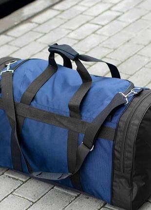 Мужская спортивная дорожная сумка puma sven синяя для путешествий на 60 л прочная4 фото