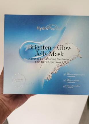 Brighten+glow jelly mask – освітлююча гелева маска hydropeptide