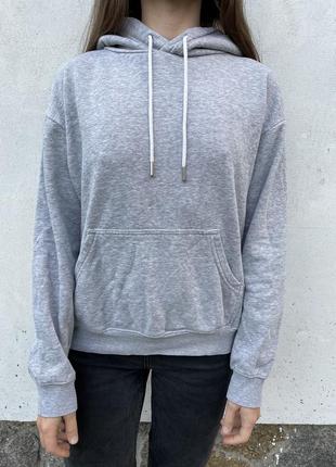 Женская серая толстовка, кофта h&m