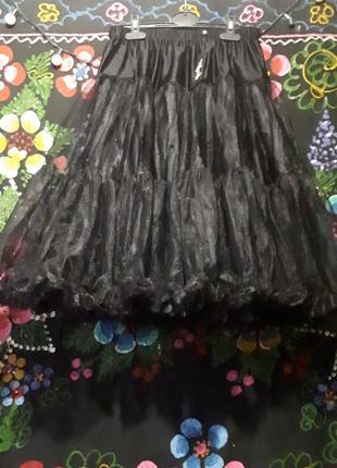 Новая фирменная суперпишня черная юбка в кукольном стиле hell bunny 🖤.