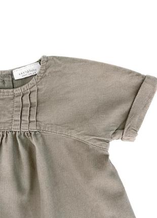 Вельветовое платье next для девочки 6-9 месяцев3 фото