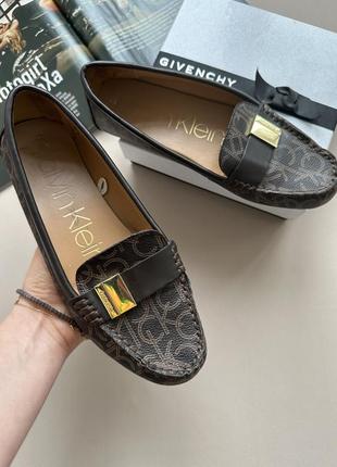Мокасины слипоны лоферы оригинал calvin klein lisa