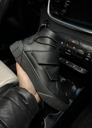 Зимние мужские ботинки black (мех) 40-41-43-443 фото