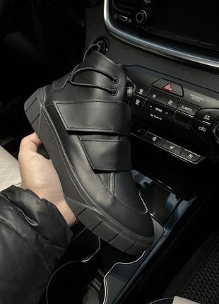Зимние мужские ботинки black (мех) 40-41-43-444 фото
