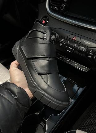 Зимние мужские ботинки black (мех) 40-41-43-44