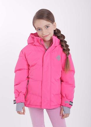 Зимова термокуртка неон pidilidi active рожева