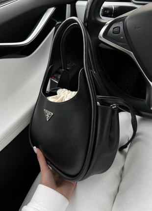 👜 женская сумка prada black3 фото