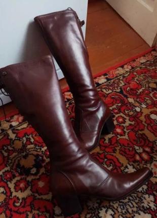 Розпродаж. козаки, ковбойки шкіряні італія, чоботи шкіра nero giardini, 38 р