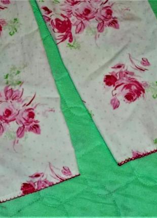 Пижамные штанишки для дома сна и отдыха в цветочный узор.4 фото