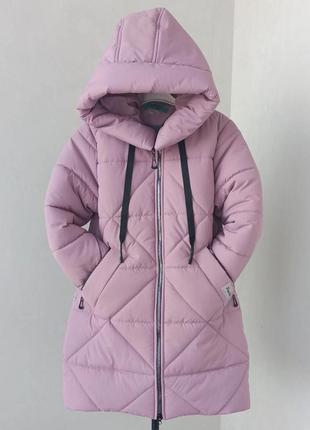 Зимнее пальто для девушек, зимняя теплая куртка удлиненная3 фото