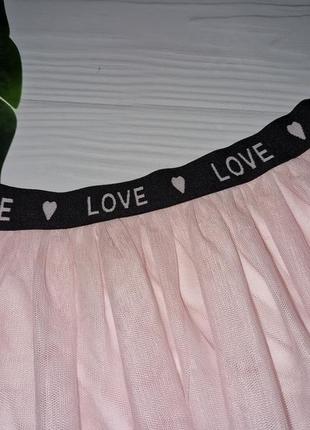 Розовая фатиновая юбка-пачка на 9-10 лет2 фото