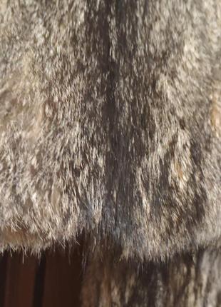 Натуральный полушубок из волка feldpausch fourrures exclusives.4 фото