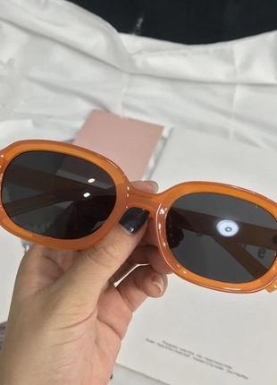 Очки, солнцезащитные очки, очки оранжевые1 фото