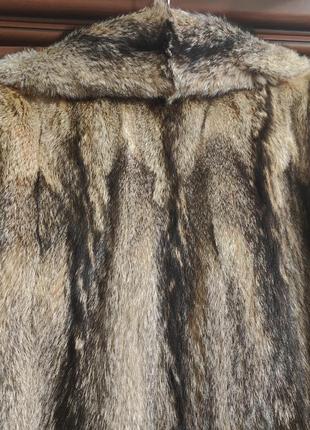Натуральный полушубок из волка feldpausch fourrures exclusives.8 фото